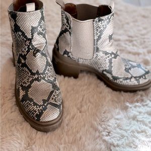 Snake skin boots